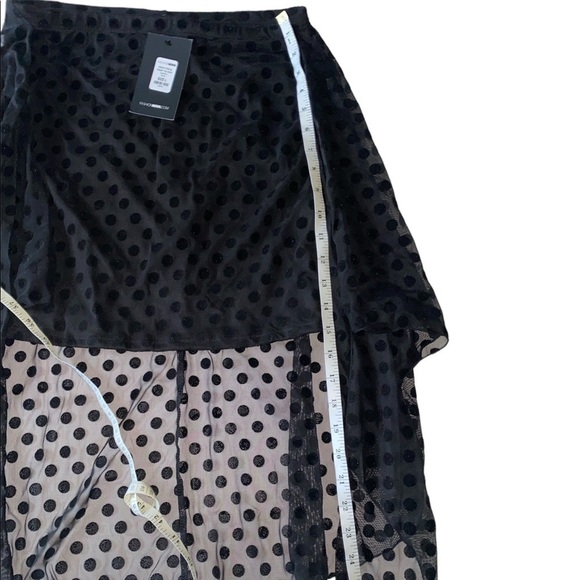 🆕Fashion Nova - Miami vibing mesh tie skirt in black - Picture 8 of 8